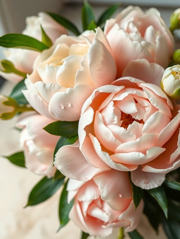 peonies symbolize love and wealth