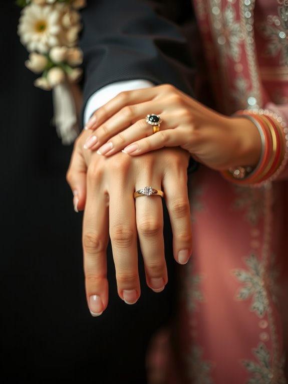 right hand or left hand wedding traditions vary