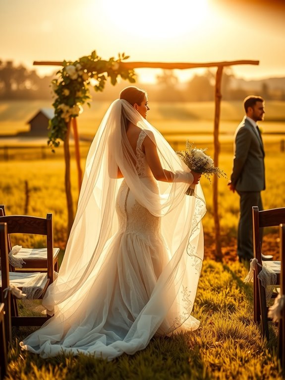 rustic dress for natural light beauty