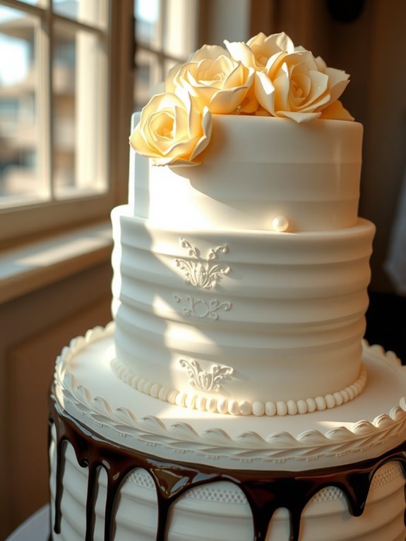 wedding cake as ceremonial centerpiece design